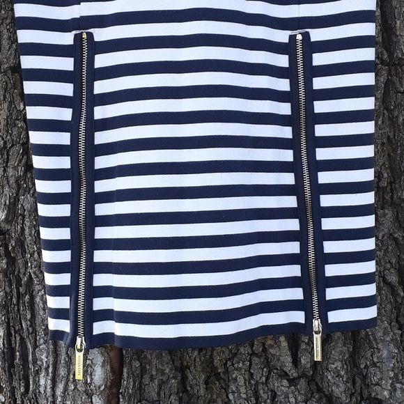 Michael Kors Striped Multi Zippers L/S Dress XS - Picture 3 of 10